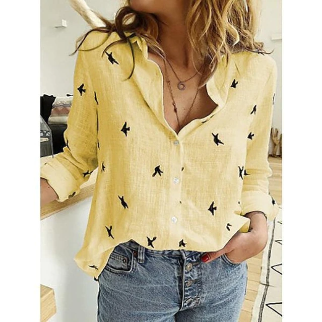 Yellow with Bird / 5XL